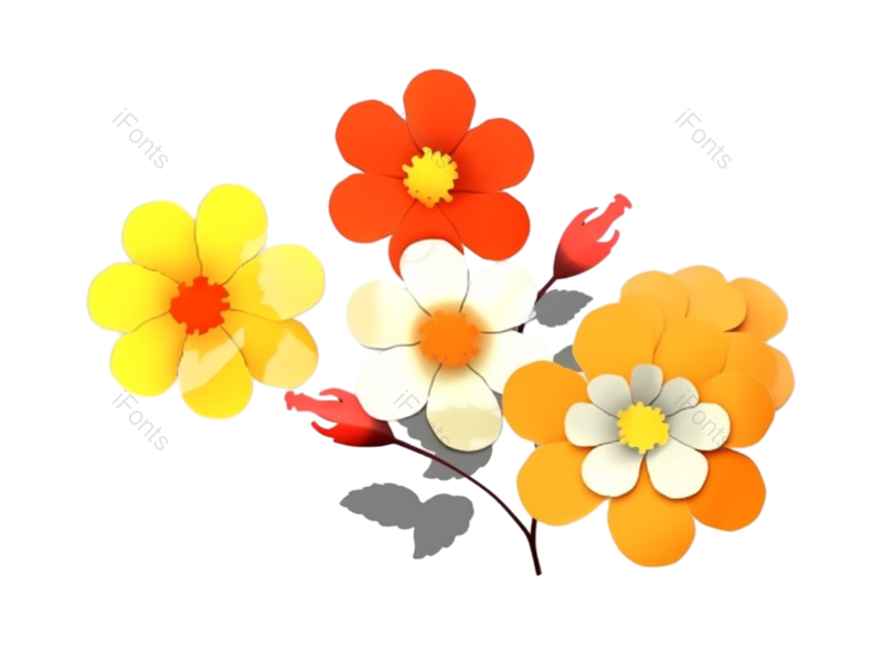 母亲节图片,父亲节元素,请柬PNG,红色的花免抠素材